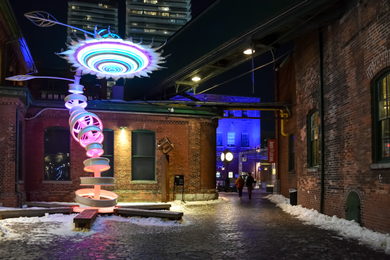 Distillery District Toronto Light Festival