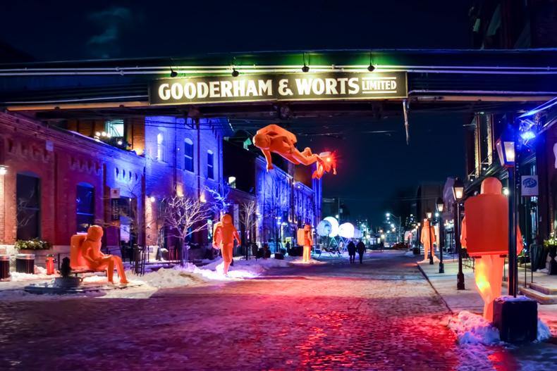 Distillery District Toronto Light Festival