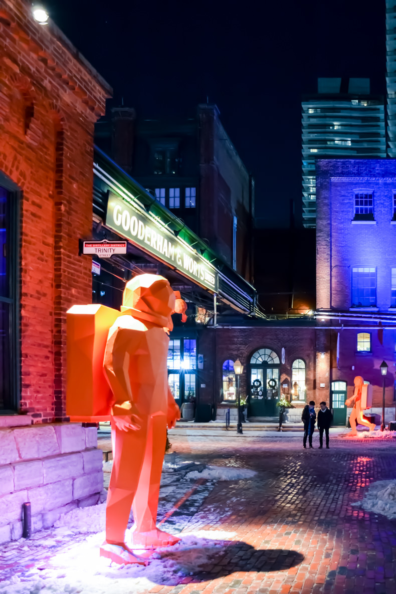 Distillery District Toronto Light Festival