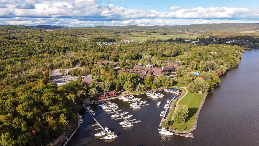 Château Montebello vu du ciel