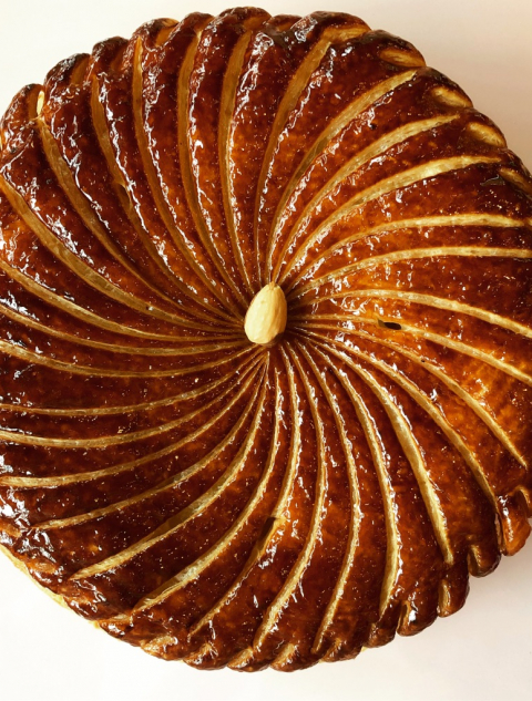 Galette des Rois amande-vaille-rhum Pâtisserie Rhubarbe