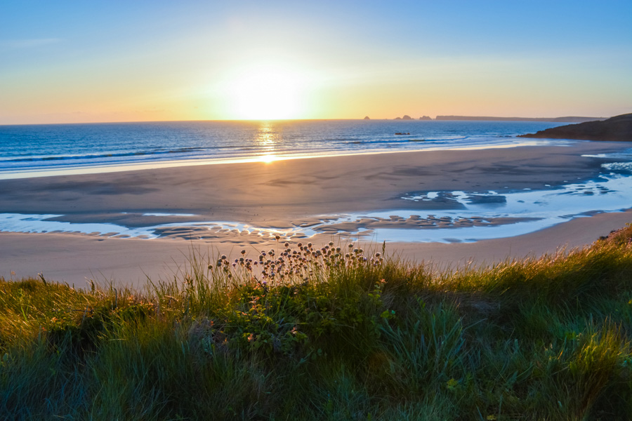 une semaine presqu'île de Crozon coucher de soleil Lostmarc'h